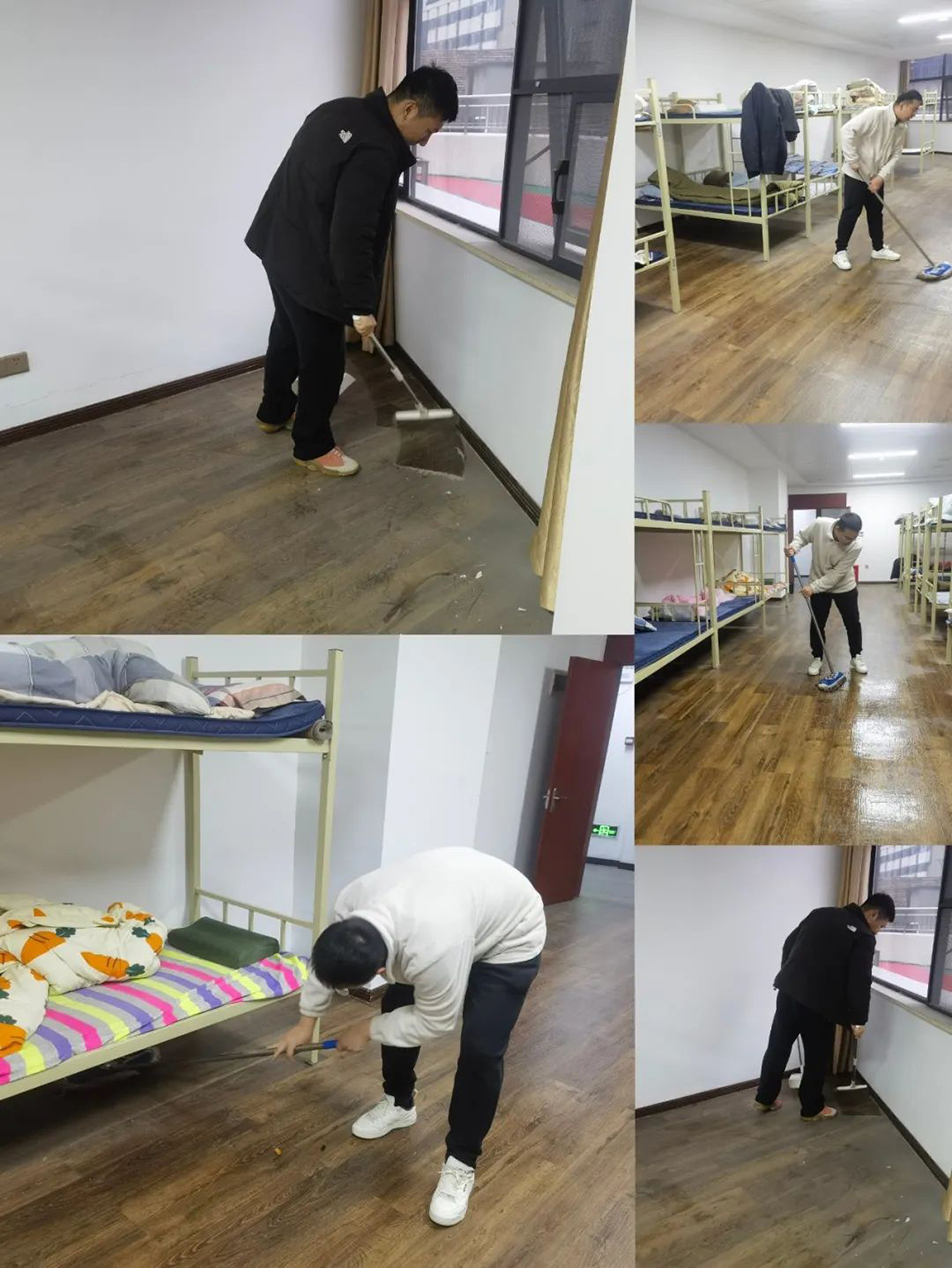 機(jī)關(guān)團(tuán)支部組織志愿者開展“扮靚新宿舍，溫情暖人心”集中清掃活動